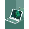 Mey İthalat®   iPad Pro 11 (2022) Kılıf KC01 Smart Klavyeli Tablet Kılıfı - Koyu Yeşil