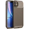 Mey İthalat®   iPhone 11 Kılıf Auto Focus Karbon Kapak - Kahverengi