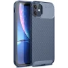 Mey İthalat®   iPhone 11 Kılıf Auto Focus Karbon Kapak - Lacivert