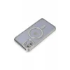 Mey İthalat®   iPhone 11 Kılıf Joke Simli Magneticsafe Kılıf - Gümüş