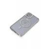 Mey İthalat®   iPhone 11 Kılıf Joke Simli Magneticsafe Kılıf - Gümüş
