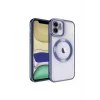 Mey İthalat®   iPhone 11 Kılıf Kross Magneticsafe Kapak - Lacivert