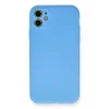 Mey İthalat®   iPhone 11 Kılıf Nano içi Kadife Silikon - Mavi