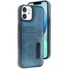 Mey İthalat®   iPhone 11 Kılıf Sara Kartvizitli Deri Kılıf - Lacivert