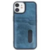 Mey İthalat®   iPhone 11 Kılıf Sara Kartvizitli Deri Kılıf - Lacivert