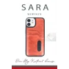 Mey İthalat®   iPhone 11 Kılıf Sara Kartvizitli Deri Kılıf - Lacivert