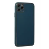 Mey İthalat®   iPhone 11 Pro Kılıf Coco Deri Silikon Kapak - Mavi
