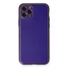 Mey İthalat®   iPhone 11 Pro Kılıf Coco Deri Silikon Kapak - Mor