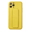 Mey İthalat®   iPhone 11 Pro Kılıf Coco Deri Standlı Kapak - Sarı