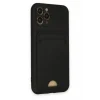 Mey İthalat®   iPhone 11 Pro Kılıf Kelvin Kartvizitli Silikon - Siyah