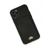 Mey İthalat®   iPhone 11 Pro Kılıf Kelvin Kartvizitli Silikon - Siyah