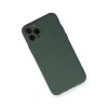 Mey İthalat®   iPhone 11 Pro Kılıf Nano içi Kadife Silikon - Koyu Yeşil