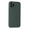 Mey İthalat®   iPhone 11 Pro Kılıf Nano içi Kadife Silikon - Koyu Yeşil