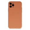 Mey İthalat®   iPhone 11 Pro Kılıf Nano içi Kadife Silikon - Mat Turuncu