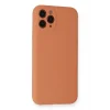 Mey İthalat®   iPhone 11 Pro Kılıf Nano içi Kadife Silikon - Mat Turuncu