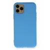 Mey İthalat®   iPhone 11 Pro Kılıf Nano içi Kadife Silikon - Mavi