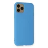 Mey İthalat®   iPhone 11 Pro Kılıf Nano içi Kadife Silikon - Mavi