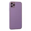 Mey İthalat®   iPhone 11 Pro Max Kılıf Coco Deri Silikon Kapak - Lila