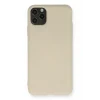 Mey İthalat®   iPhone 11 Pro Max Kılıf Nano içi Kadife Silikon - Bej