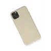 Mey İthalat®   iPhone 11 Pro Max Kılıf Nano içi Kadife Silikon - Bej