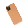 Mey İthalat®   iPhone 11 Pro Max Kılıf Nano içi Kadife Silikon - Mat Turuncu