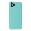 Mey İthalat®   iPhone 11 Pro Max Kılıf Nano içi Kadife Silikon - Turkuaz