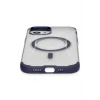 Mey İthalat®   iPhone 12 Hilton Magsafe Kapak - Lacivert