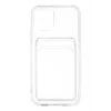 Mey İthalat®   iPhone 12 Kılıf Kart Şeffaf Silikon - Şeffaf
