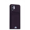 Mey İthalat®   iPhone 12 Kılıf Kelvin Kartvizitli Silikon - Derin Mor