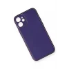 Mey İthalat®   iPhone 12 Mini Kılıf Coco Deri Silikon Kapak - Mor