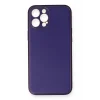 Mey İthalat®   iPhone 12 Pro Kılıf Coco Deri Silikon Kapak - Mor
