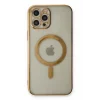 Mey İthalat®   iPhone 12 Pro Kılıf Magneticsafe Lazer Silikon - Gold