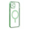 Mey İthalat®   iPhone 12 Pro Kılıf Magneticsafe Lazer Silikon - Haki Yeşil