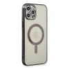 Mey İthalat®   iPhone 12 Pro Kılıf Magneticsafe Lazer Silikon - Siyah