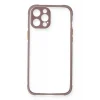 Mey İthalat®   iPhone 12 Pro Kılıf Miami Şeffaf Silikon - Açık Mor