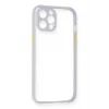 Mey İthalat®   iPhone 12 Pro Kılıf Miami Şeffaf Silikon - Lila