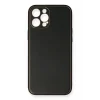 Mey İthalat®   iPhone 12 Pro Max Kılıf Coco Deri Silikon Kapak - Siyah