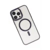 Mey İthalat®   iPhone 13 Pro Kılıf Room Magneticsafe Silikon - Derin Mor
