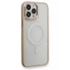 Mey İthalat®   iPhone 13 Pro Kılıf Room Magneticsafe Silikon - Pudra