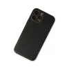 Mey İthalat®   iPhone 13 Pro Max Kılıf Coco Deri Silikon Kapak - Siyah