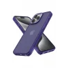 Mey İthalat®   iPhone 13 Pro Max Kılıf Elegant Kapak - Derin Mor