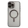 Mey İthalat®   iPhone 13 Pro Max Kılıf Magneticsafe Lazer Silikon - Siyah