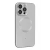 Mey İthalat®   iPhone 13 Pro Max Kılıf Moshi Lens Magneticsafe Silikon - Gümüş