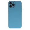 Mey İthalat®   iPhone 13 Pro Max Kılıf Nano içi Kadife Silikon - Mavi