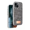 Mey İthalat®   iPhone 14 Bright Simli Kapak - Gümüş