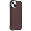 Mey İthalat®   iPhone 14 Kılıf Aras Deri Kapak - Bordo