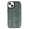 Mey İthalat®   iPhone 14 Kılıf Flip Cover - Koyu Yeşil