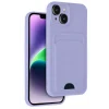 Mey İthalat®   iPhone 14 Kılıf Kelvin Kartvizitli Silikon - Lila