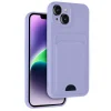 Mey İthalat®   iPhone 14 Kılıf Kelvin Kartvizitli Silikon - Lila