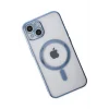 Mey İthalat®   iPhone 14 Plus Kılıf Magneticsafe Lazer Silikon - Sierra Blue